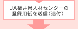 JA福井県人材センターの登録用紙を送付